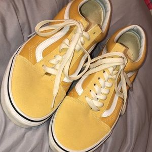 Yellow old school vans